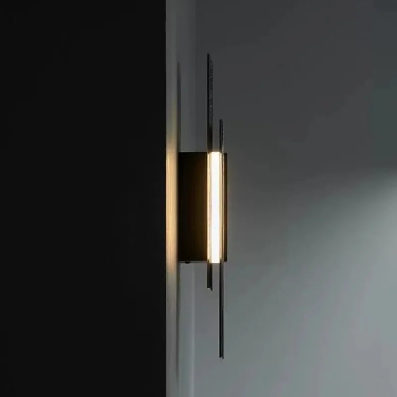 SANDYHA Nordic Simples Lâmpada de Parede Acrílico Arte de Parede Luz Decorativa Luminária LED para Quarto Sala de estar Corredor Entrada