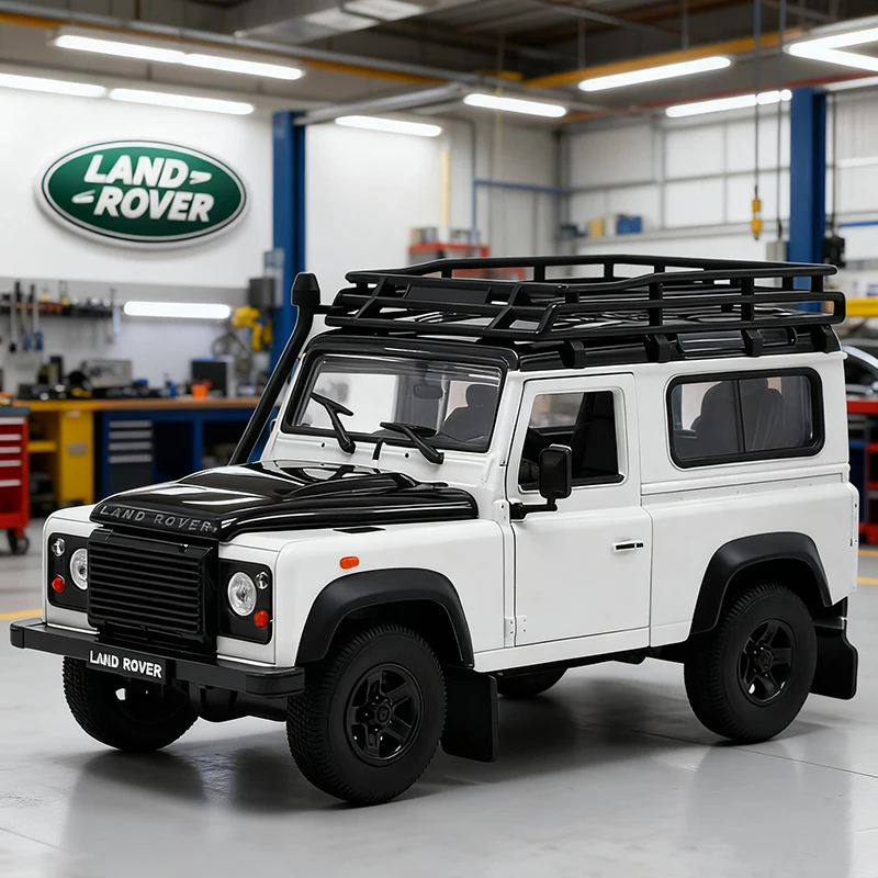 

WELLY 1:24 Land Rover Defender 90 литой автомобиль и игрушечные автомобили Модель автомобиля Миниатюрная модель автомобиля в масштабе игрушки для детей