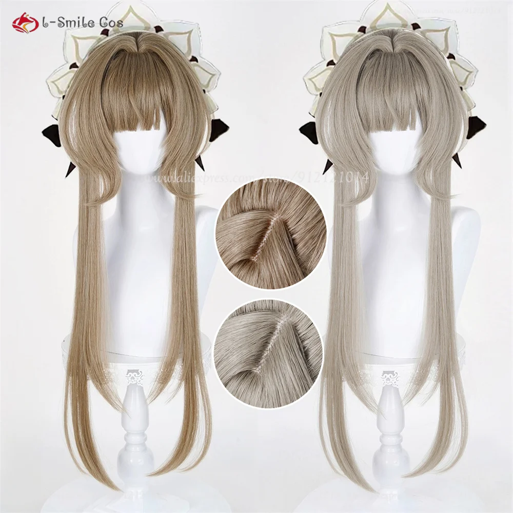 

2 Styles Sandrone Cosplay Wig 75cm Brown Wigs For Marionette Women Cosplay Anime Wig Heat Resistant Synthetic Hair Halloween