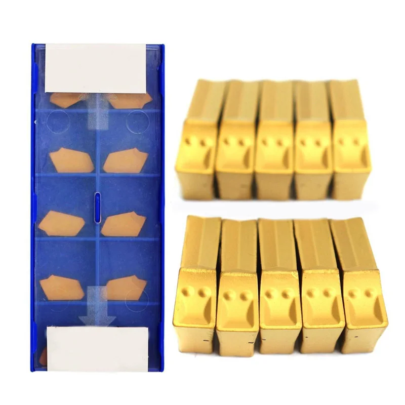 

10 Pack CNC Grooving Tool SP300 NC3020 GTN-3 3MM Carbide Inserts Lathe Groove Blade Cutting Tool N123G2 Hard Alloy