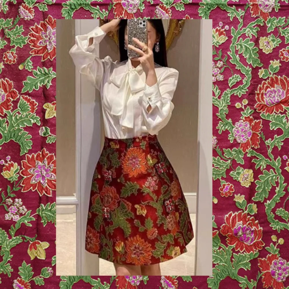 

Жаккардовая парчовая ткань, европейский бренд, модный дизайн, весна-осень для платья, четкая ткань на метр, материал для шитья своими руками