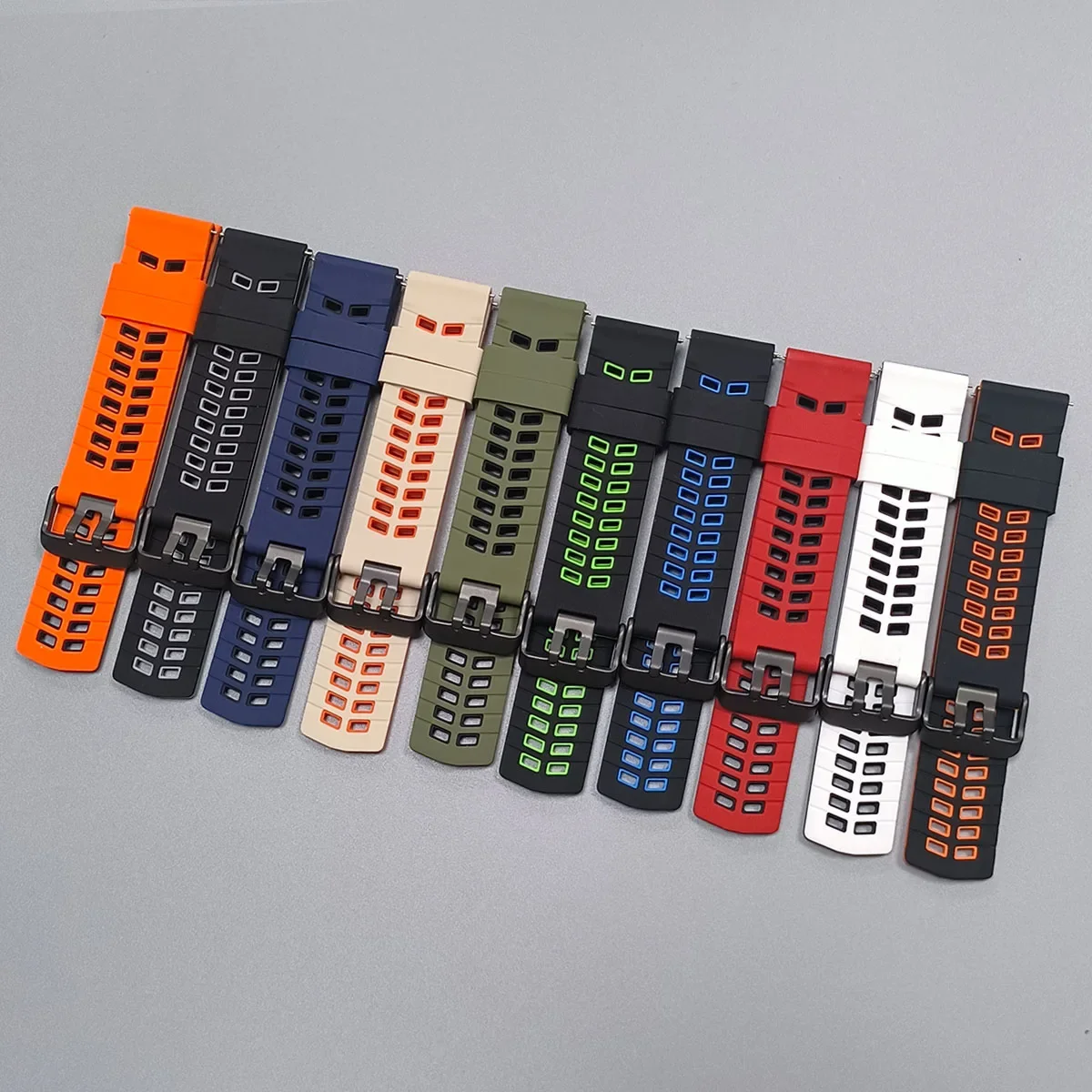 22mm Watch Band For HUAWEI GT7 GT 7 Pro 46mm Silicone Strap For HUAWEI GT6 GT6Pro GT5 GT5 Pro GT4 GT3 Pro GT2 46mm Bracelet Belt