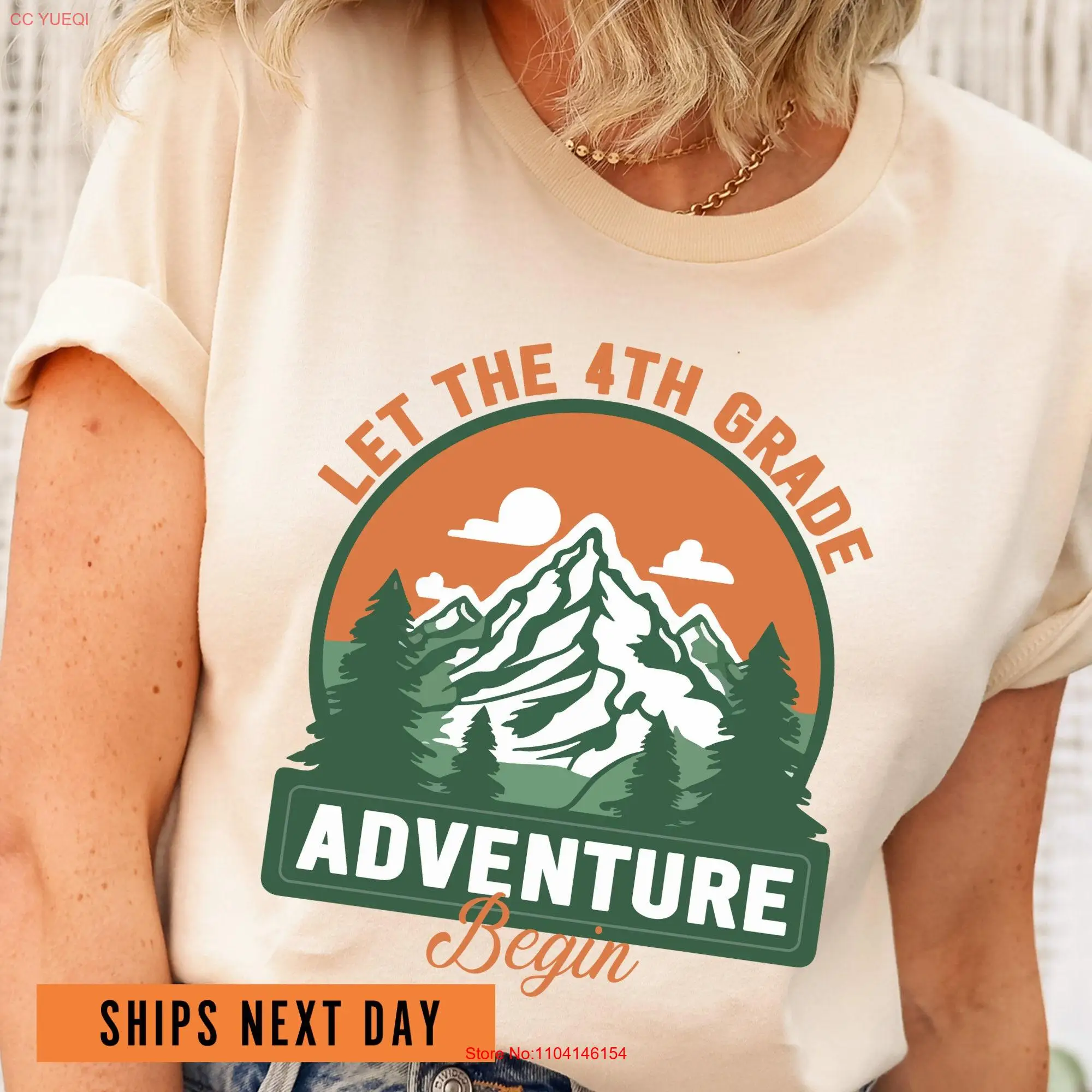 let the 4th grade adventure begin shirt teacher comfort colors T fourth back to school gifts long or short sleeves