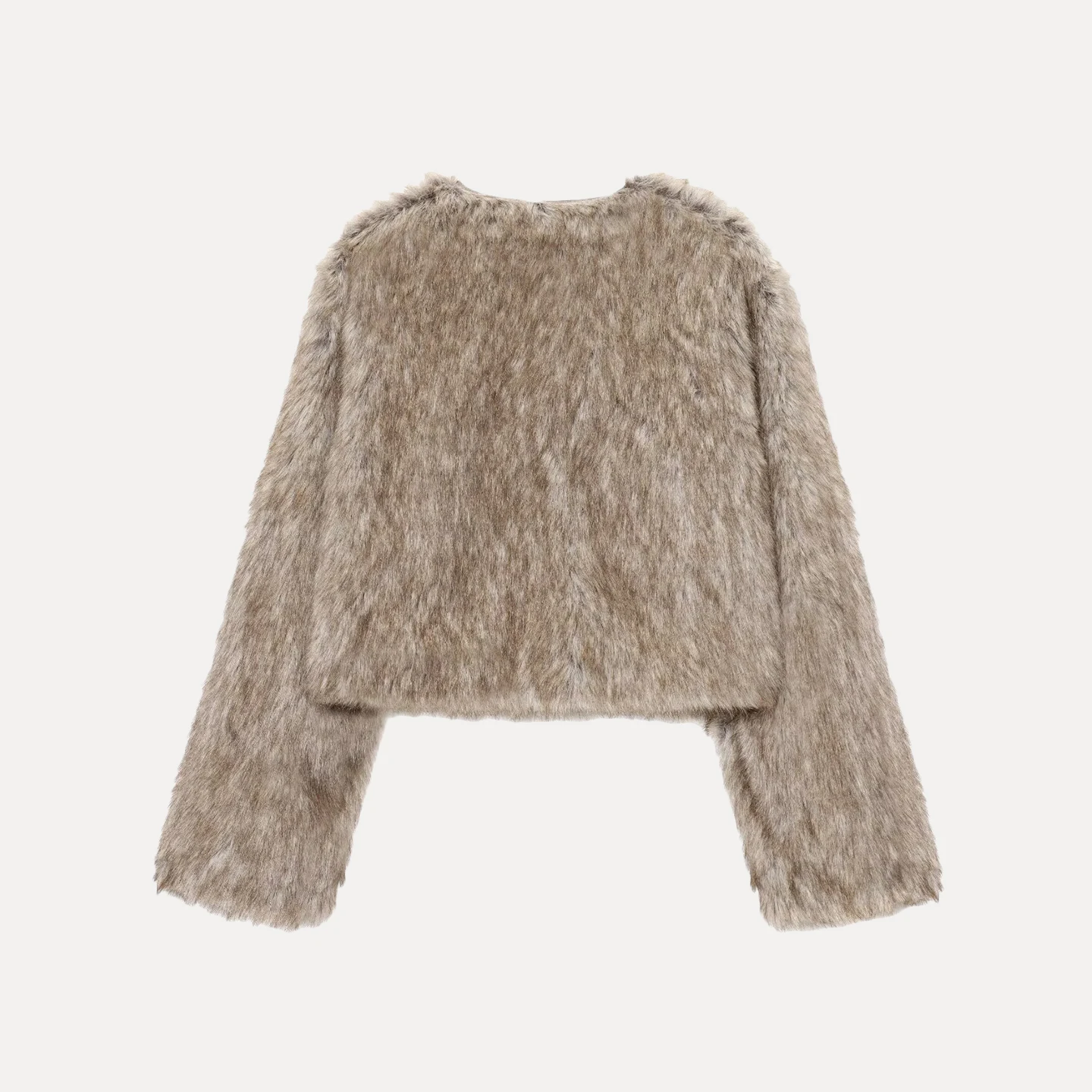 Modieuze korte jas Dames Sle Personali Quali Fur Effect Herfst Nieuwe collectie Z Brand Stand Version L...