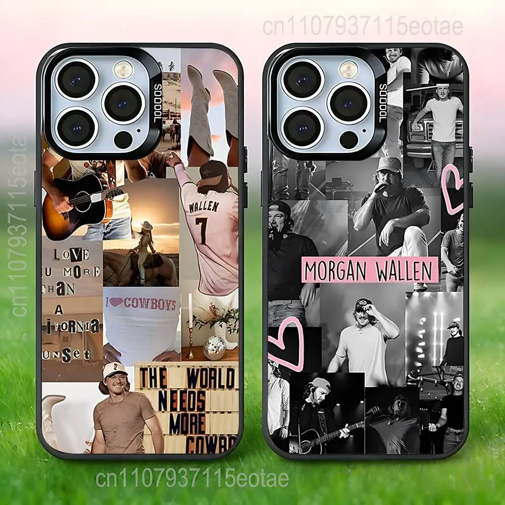 

M-Morgan singer W-Wallen MW Phone Case For iPhone 17,16,15,14,13,12,11,Pro,XS,Max,Plus,Mini,SE4,E Black Matte Shockproof Cover