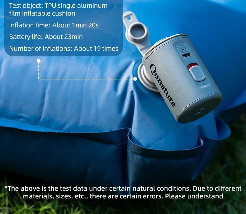Qunature Electronic Wireless Inflator Pump Air Compressor Portable Outdoor Camping Tools Inflation Pump Cushions Sleeping Mat