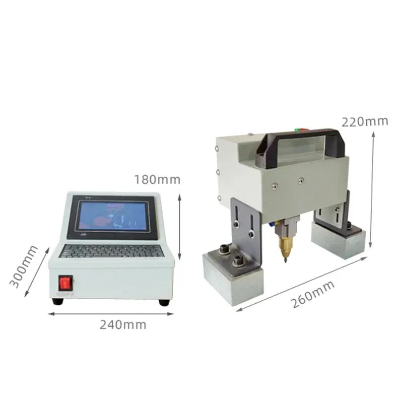Mini Portable Electric Pneumatic Dot Peen Marking Machine For Nameplate Metal Serial Numbers Engraving Machine