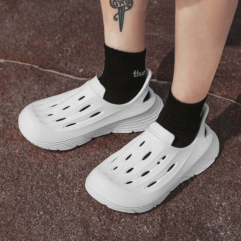 Men's women's sandals fashion platform casual sports slippers men's shoes EVA light breathable comfortable men's sandals slides image 4