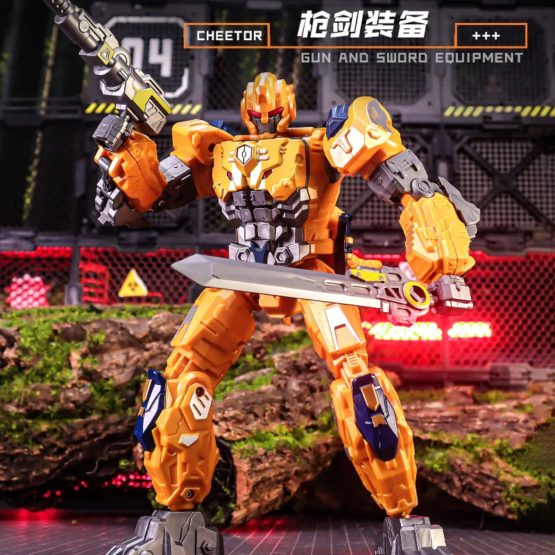 W magazynie Transformed Toys Beast Wars Cheetor KO 24CM Alloy Deformable Model Action Figure Robot Hobbies Collection Anime Figure