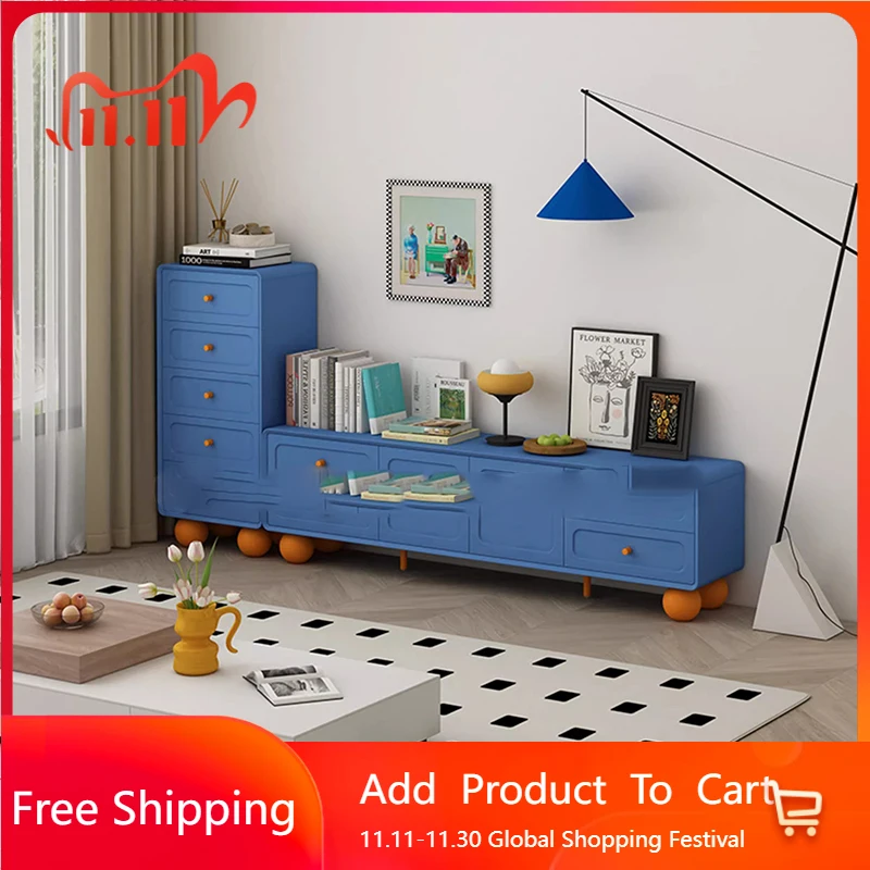 

Drawers Luxury Tv Stands Wood Mid Century Monitor Display Modern Tv Table Retro Aesthetic Suporte Para Tv Replica Furniture