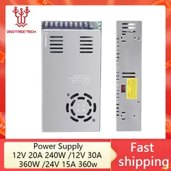 DC 24V 15A 360W Switching Power Supply Source Transformer AC115V-230V 3D Printer Accessories Adapter Driver Converter LED Strip