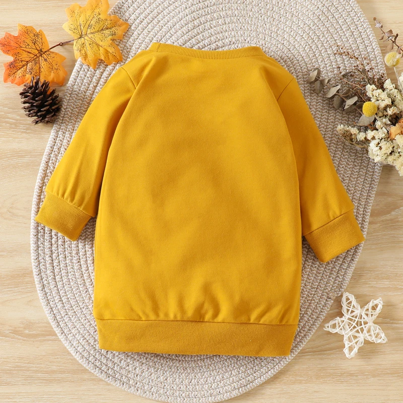 

Adorable Infant Thanksgiving Hoodie Cute Turkey Patterned Crewneck Sweater with Long Sleeves for Toddler Boys and Girls