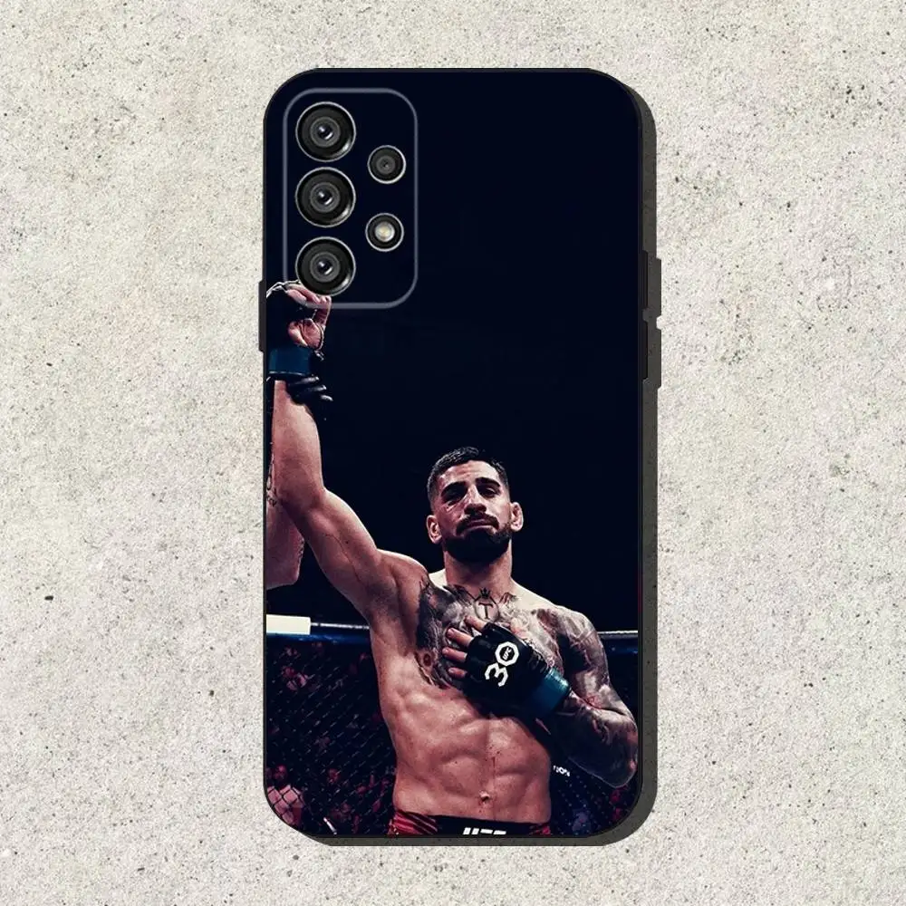 Casing Ponsel I-Ilia Fighting T-Topuria Untuk Samsung S25,S24,S21,S22,S23,S30,Ultra,S20,Plus,Fe,Lite,Note,10,9,5G Warna Hitam