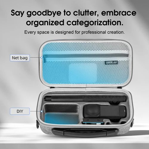 Imagen 2 del producto STARTRC Estuche de transporte de viaje para cámara Insta360 X4 Air, bolsa de almacenamiento, bolso de hombro todo en uno de nailon, accesorios protectores para cámara