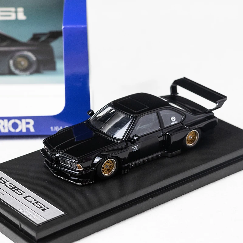 SW 1:64 E24 635 CSI Sharknose wide-body alloy model car decoration