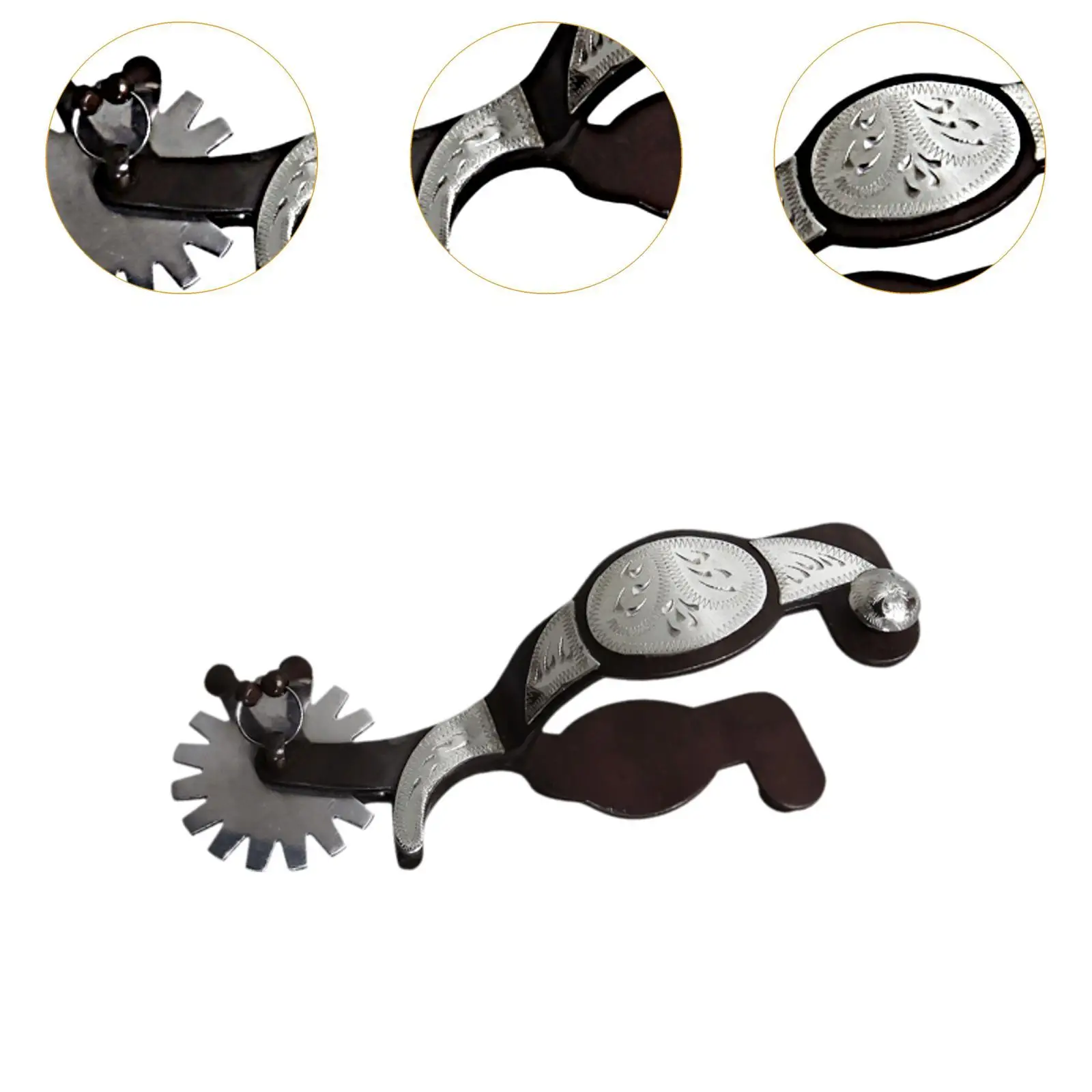 Set di 2 cavalli per equitazione western, stivale intagliato per allenamento equestre