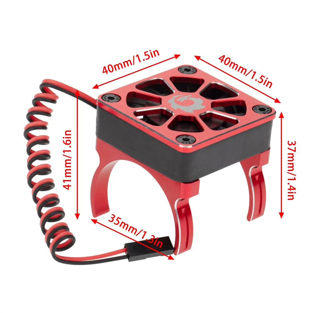 

GVM High Speed Cooling Fan Compatible With 36mm Motor For TRAXXAS Mini XRT MiniMaxx TRX4