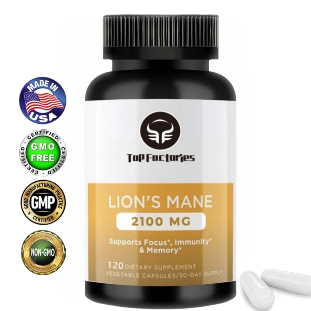 

Top Factories Organic Brain Enhancement Puzzle Lion Mane Mushroom Capsules Containing Absorption Enhancers and Immune Support