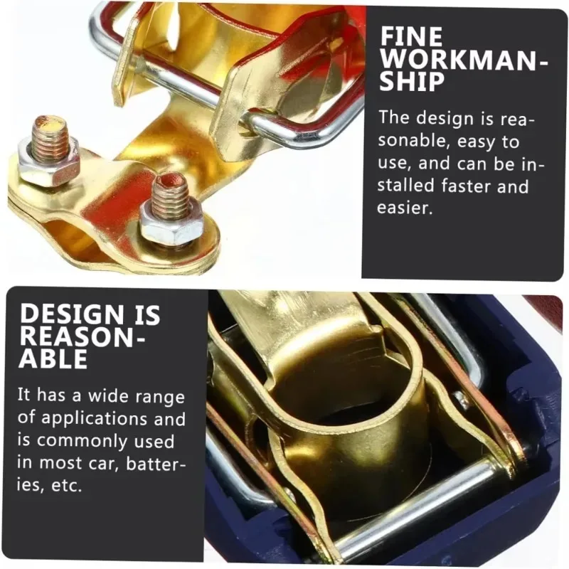 المشابك أعلى آخر كليب 1 زوج لإطلاق موصل السيارة بطارية موصلات طرفية البطارية لوحة سلبية وإيجابية #5