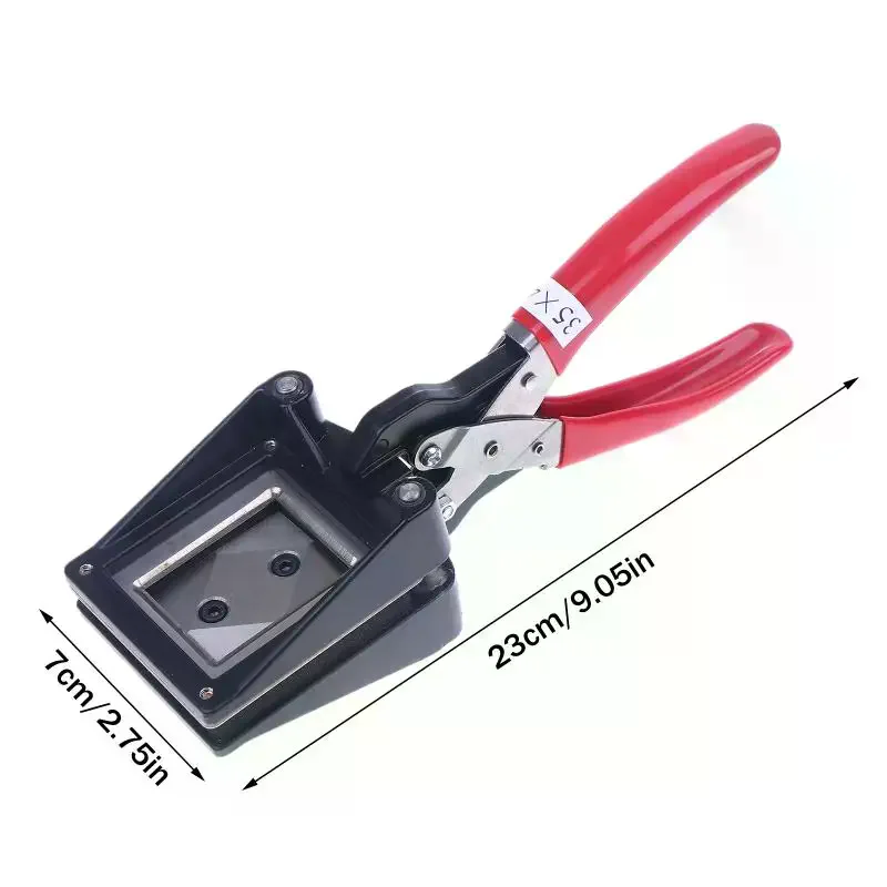 Flexible 35x45mm Handheld Passport Photo Trimmer, Photo ID Die Cutter Paper Punch Tool for Home Office