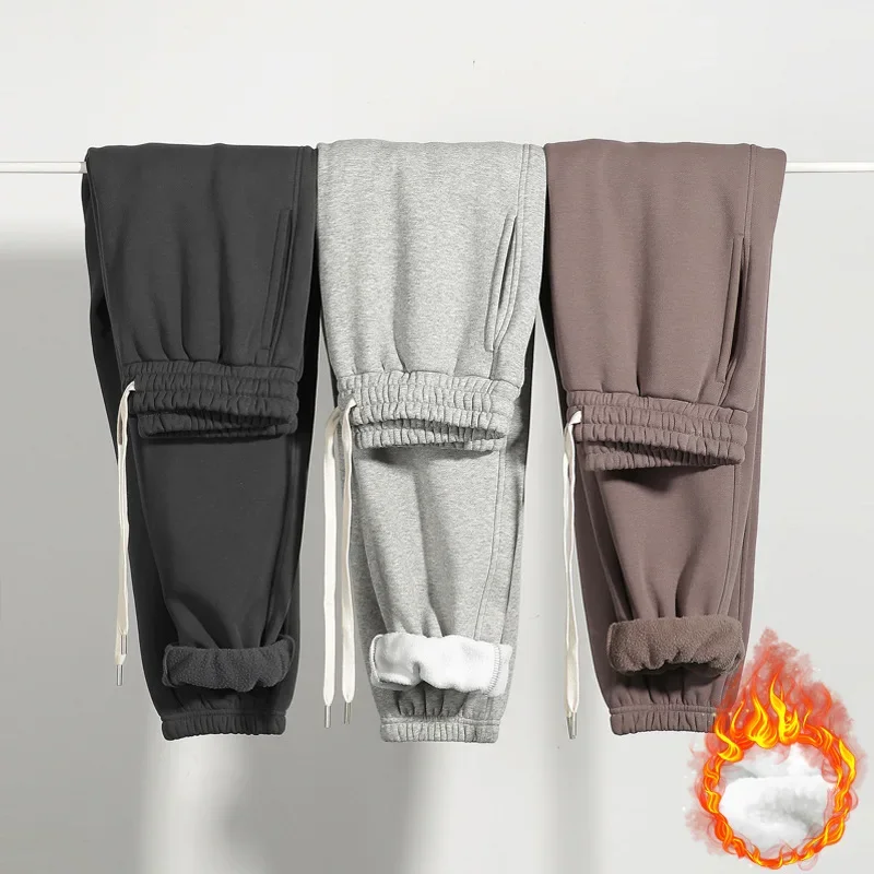 

Men's Clothing Fleece Sweatpants Autumn Winter New Baggy Pants Padded Men's Women's Trouser Japanese Streetwear Joggers Pants