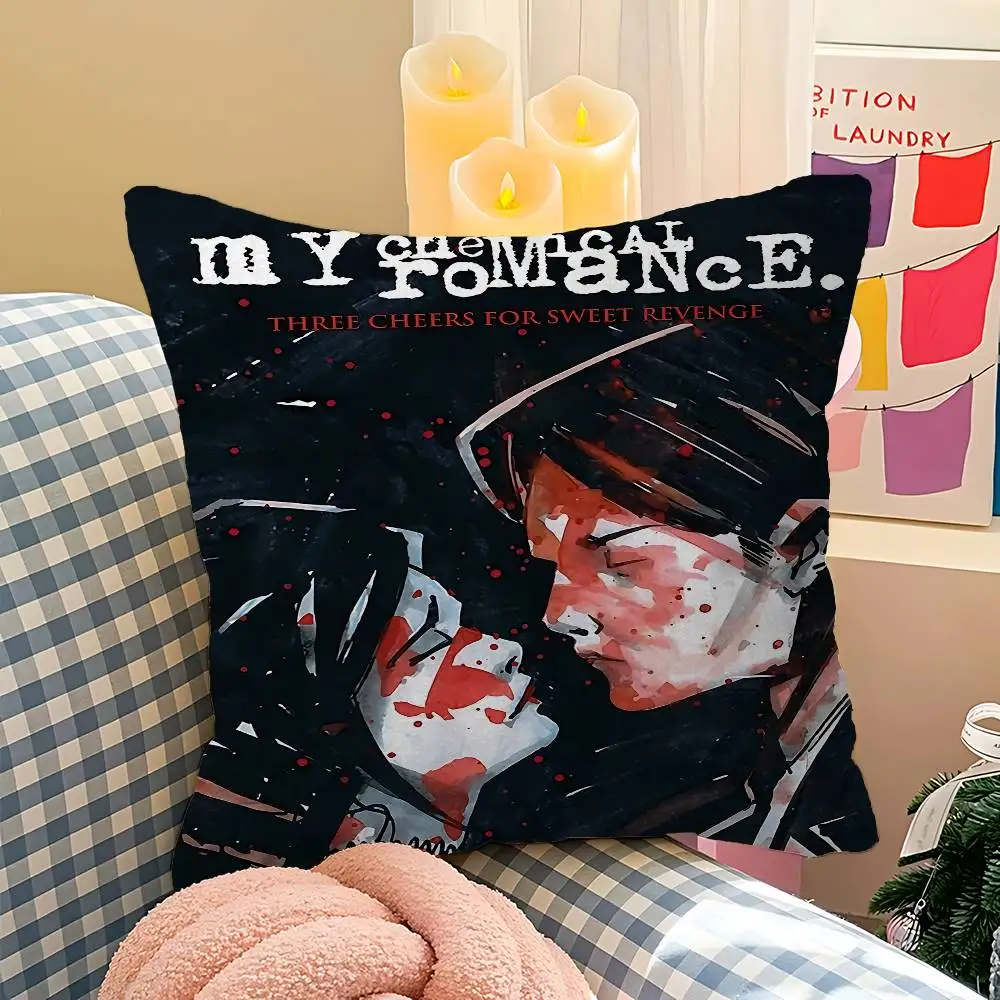 My C-Chemical R-Romance Band Cushion Cover Pillowcase Upholstery Sofa Throw Pillow Home Decor Pillowcas