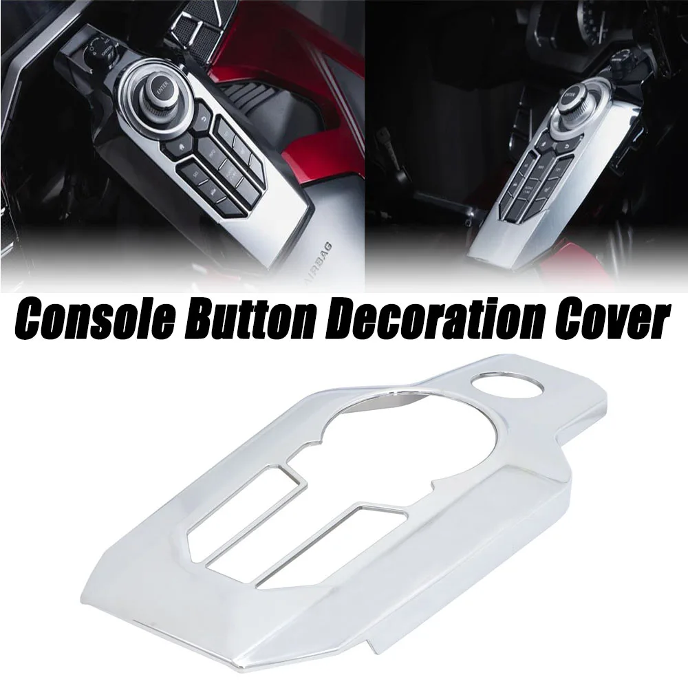 

For Honda Goldwing GL 1800 GL1800 2018- NEW Chrome Central console button decoration Cover