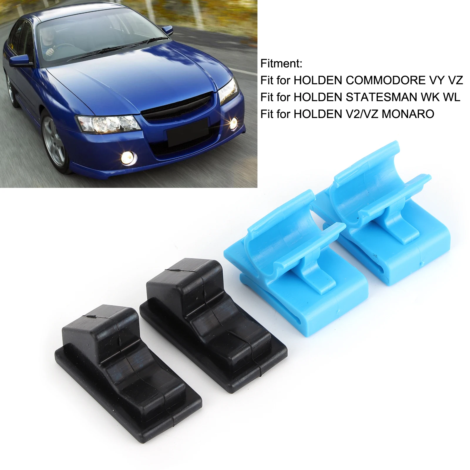 

Lower Glovebox Buckle Clips Bump Stoppers Set Fit for HOLDEN COMMODORE STATESMAN VZ MONARO