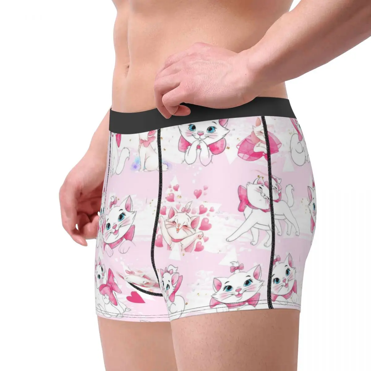 Marie Cat Men's Underwear Boxer Briefs Shorts Panties Humor Soft Underpants for Male