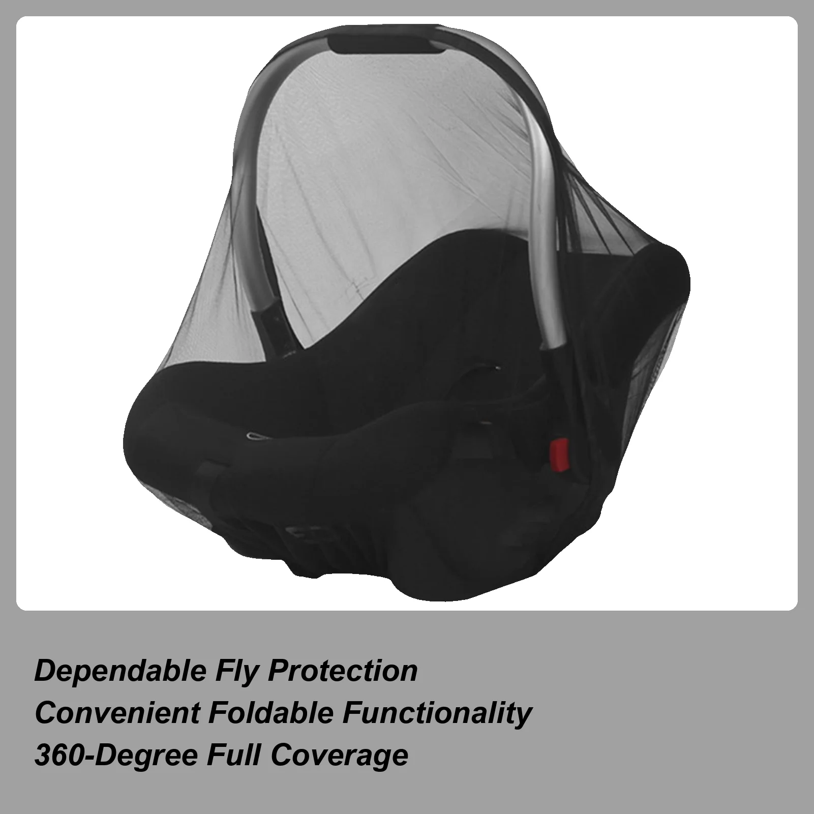 

Bassinet Net Cover For Baby Baby Fly Protection Net For Stroller Fine Mesh Elastic Barrier With Storage Bag For Cradles