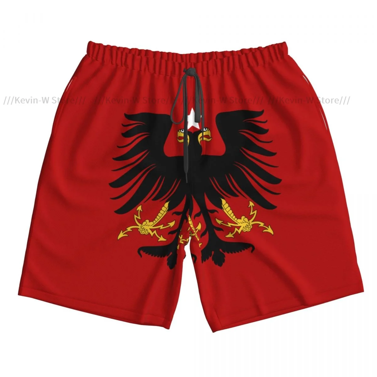 Maiô de secagem rápida para homens, shorts de praia, bandeira islâmica, cuecas, shorts, secagem rápida, beachwear