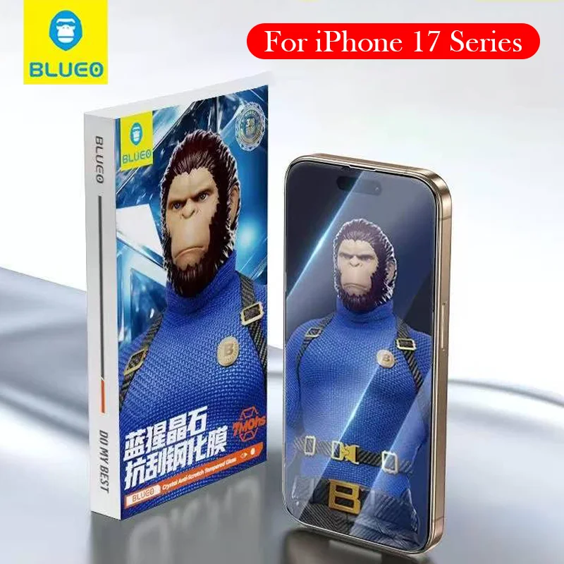 

Blueo Crystal Tempered Glass For iPhone 17 Pro Max Dust-free Installation Film Screen Protector for iPhone 17 Pro