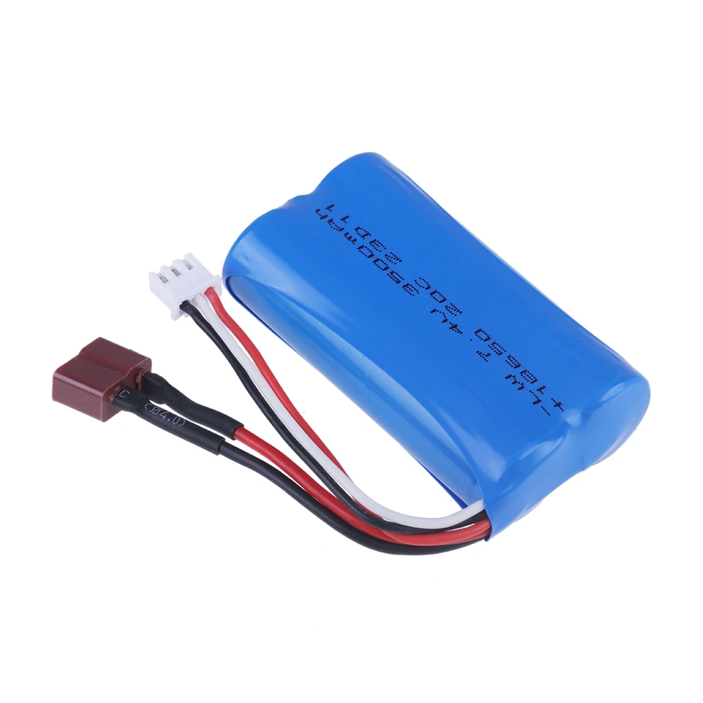 Akumulator Lipo 7,4 V 3500 mAh T Plug do Wltoys 12423 10428 12429 12401 12402 12402A RC Car 7,4 V 3000 мАч RC Игрушечная Батарея