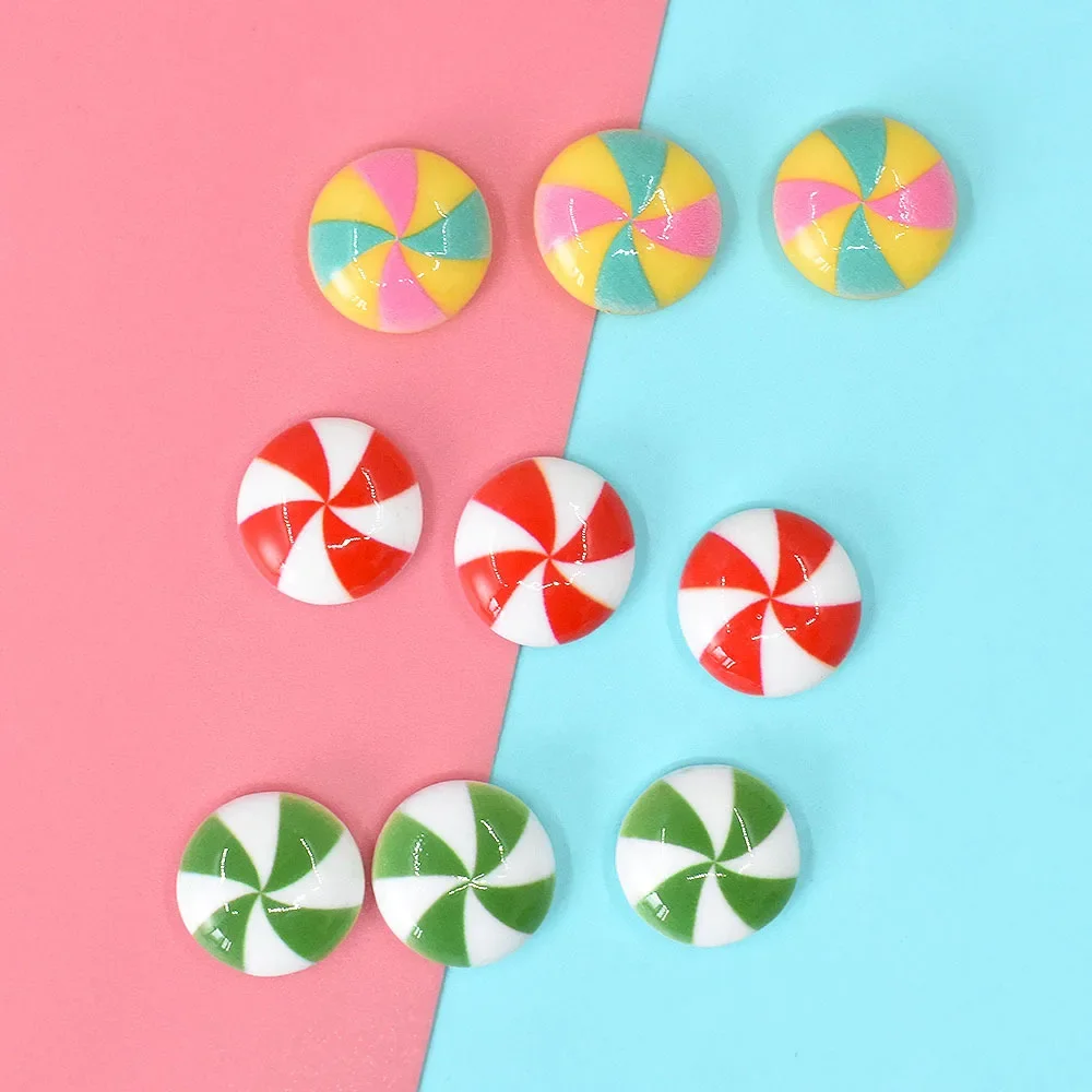 20/30Pcs Christmas Simulation Candy Flatback Resin Cabochon Scrapbooking for Phone Decor Mini Toys For Dollhouse Accessories