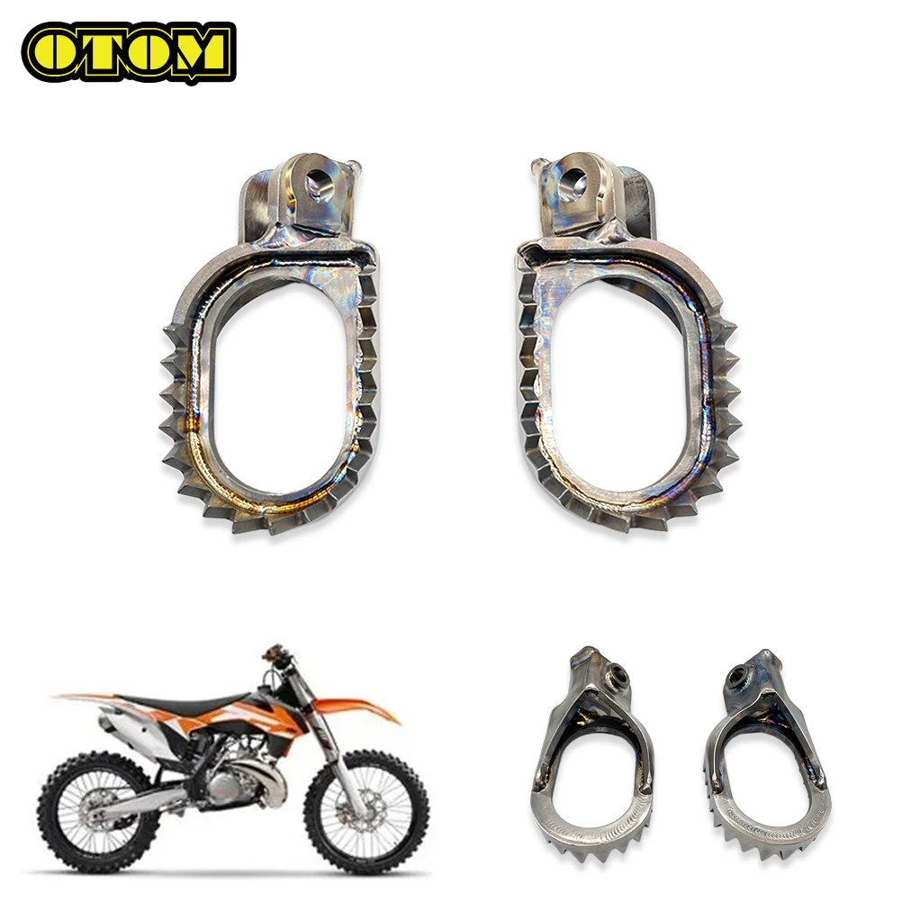 Motorcycle For KTM HUSQVARNA GASGAS BETA Footpegs Titanium Alloy Pedal Front Footrest Foot Rest Peg SX EXC ADV TC MC RR FREERIDE