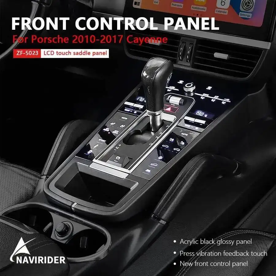 Gear Shift Panel Accessories Electroplating Button For Porsche Cayenne 2010-2017  Decorative Car Interior Central Console Panel