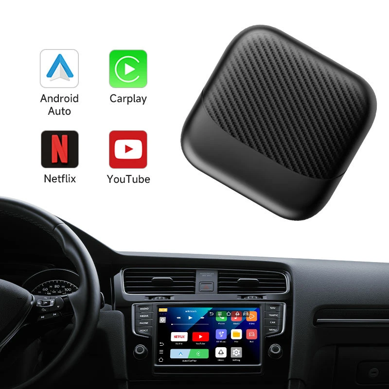 Smart CarPlay AI Box Android Auto Video Multimedia Adapter Support TF Card Navigation Bluetooth For Original Car
