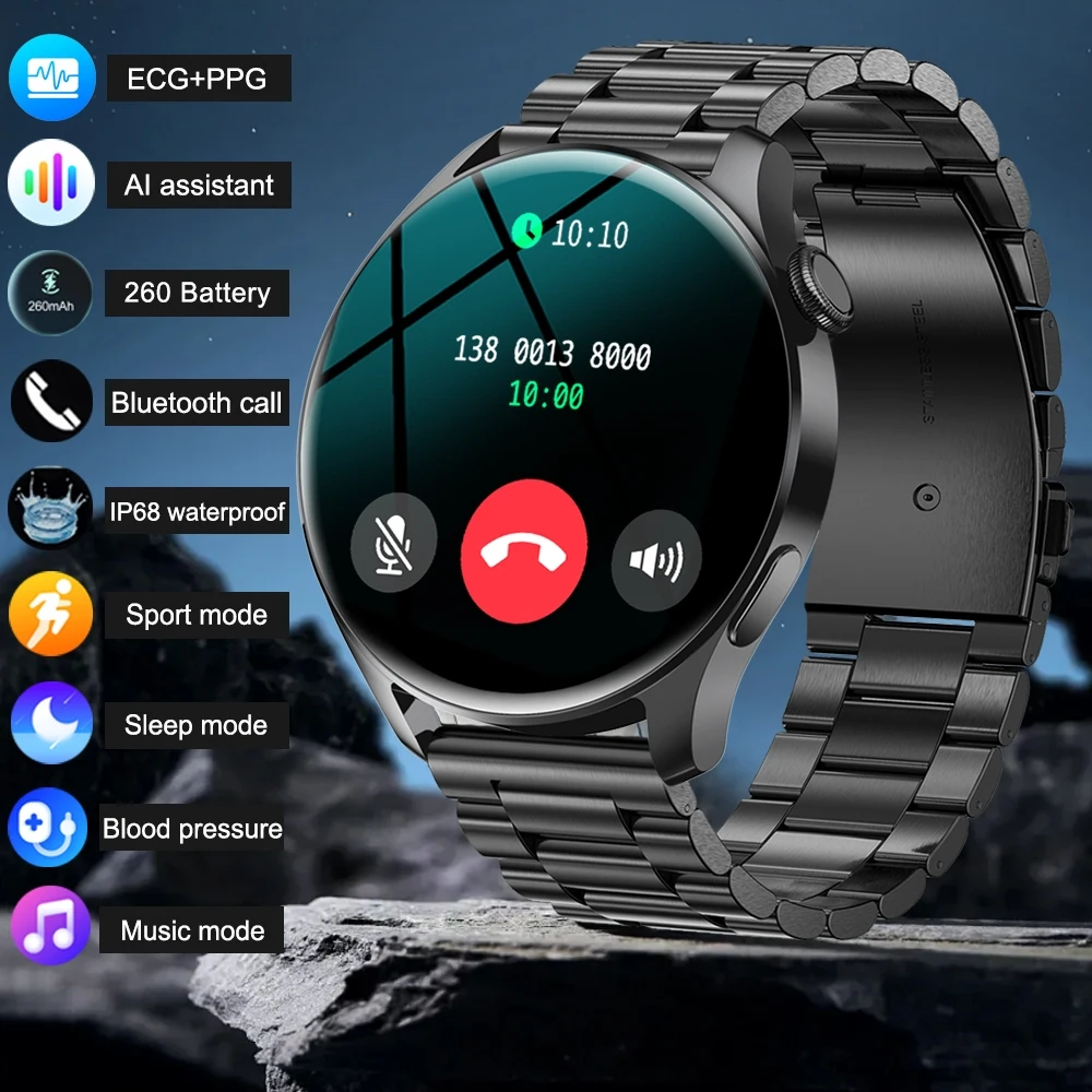

2025 New Voice Calling Smart Watch Men GT3 PRO Heart Rate Sports Fitness Bracelet Custom Dial Waterproof Smartwatch