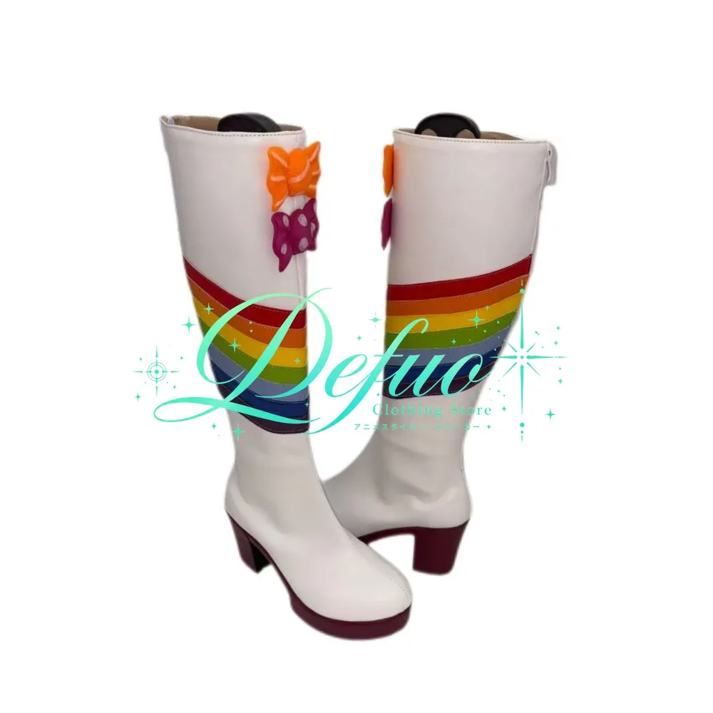 Aikatsu Soft Pudding Cosplay Boots Idol Style Character Shoes Stage Performance and Fan Event Wear