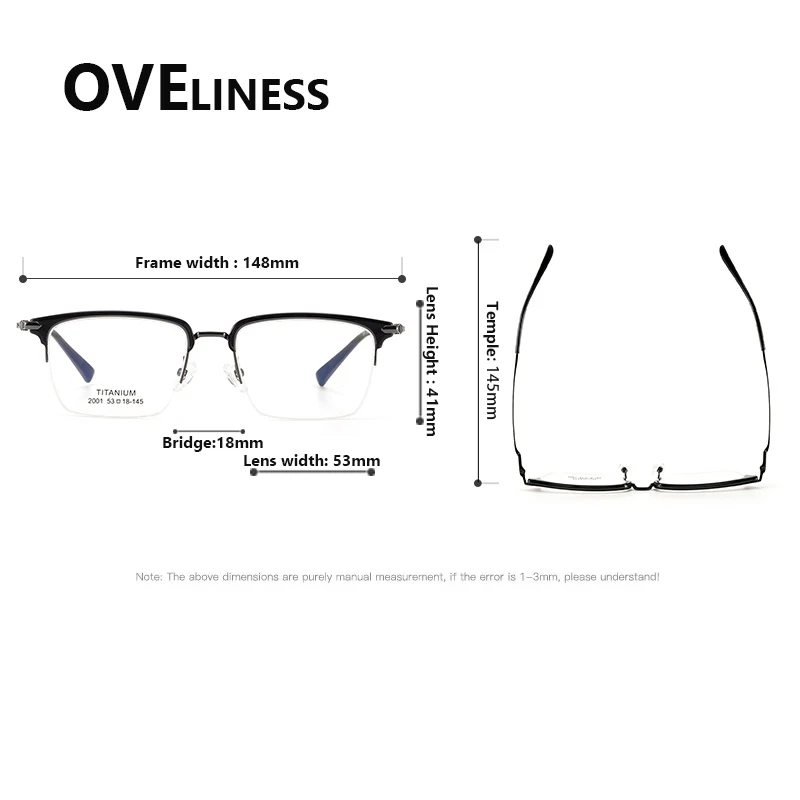 2025 Vintage Designer Eyeglasses Frame Men Square Acetate Titanium Glasses frame male Luxury Eyewear spectacles