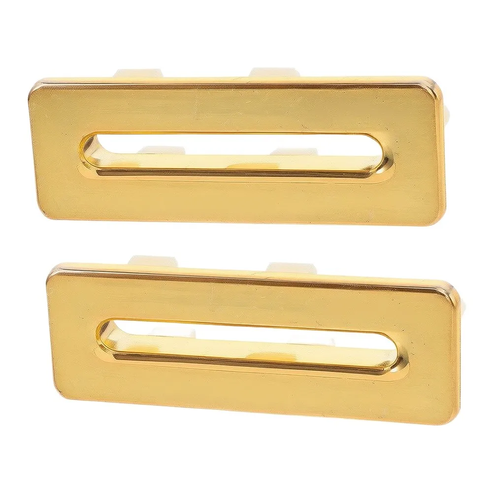 2x Rectangular For Basin Overflow Covers Made of Solid Brass for Sink Overflow Drain Protection in Bathrooms and Kitchens