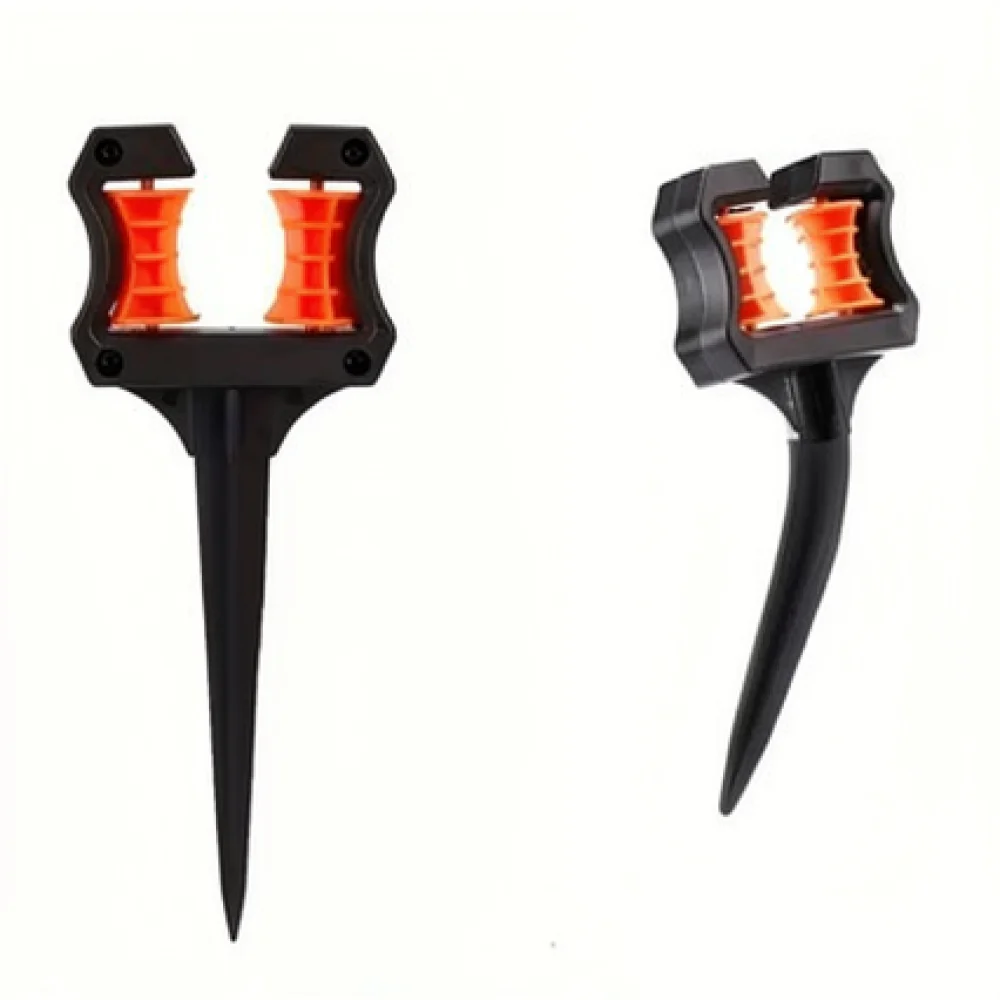 Garden Hose Guide Spike With Roller Rotating Track Lawn Irrigation Tool Plant Protector Accessory Watering Hose Holder