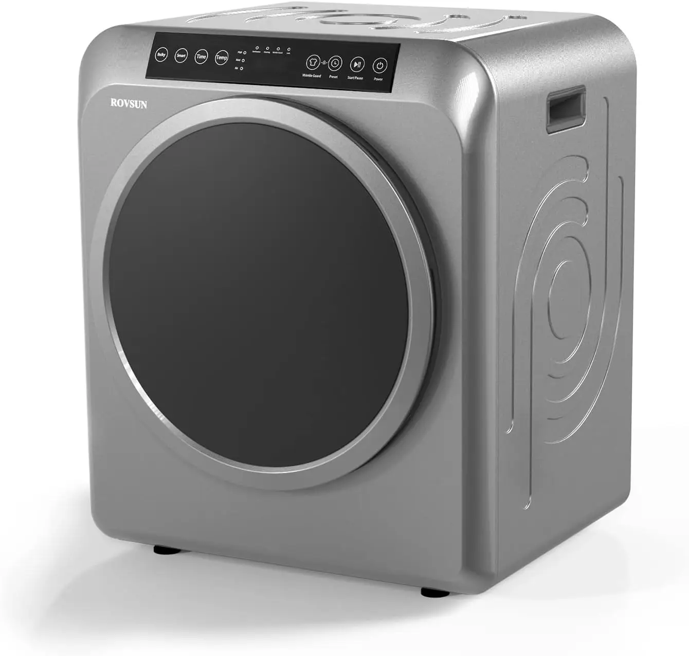 13.2LB Portable Clothes Dryer, 3.5 Cu.Ft High End Front Load Tumble Laundry Dryer with LCD Touch Screen, Stainless Steel