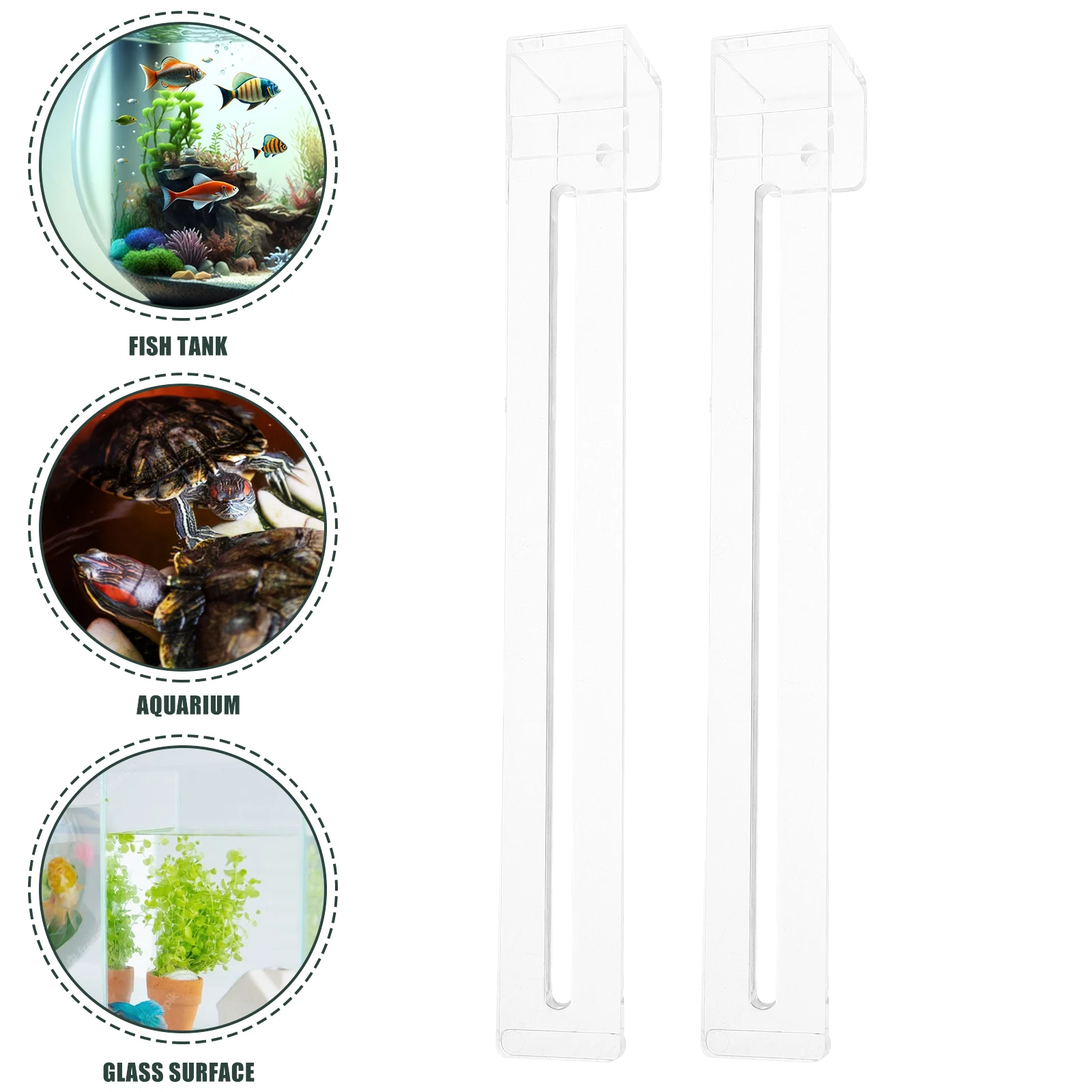 

2Pcs Aquarium Hooks Fish Tank Hanger Holder Tropical Aquarium Plant Tools For Reptiles Turtle Basking Spot Fish Tank Accessories