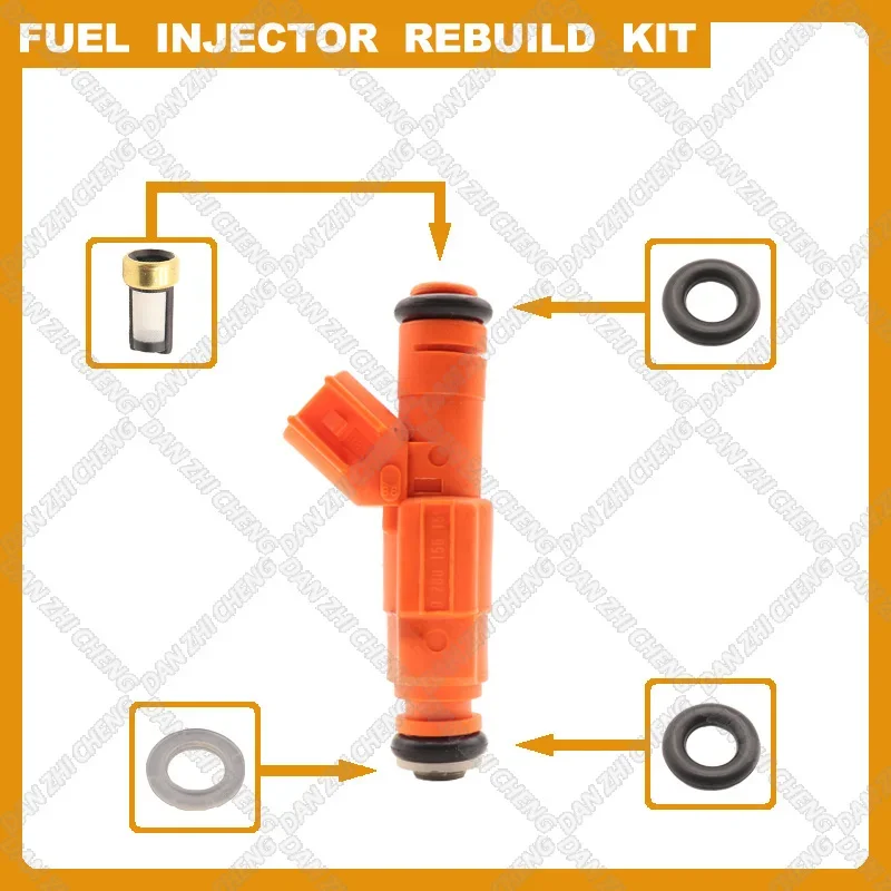 Fuel Injectors Seals O-Ring Repair Filters FOR MAZDA 6 FORD MONDEO GALAXY 2.3 16V L SERIES 0280156156 3M4G-BA