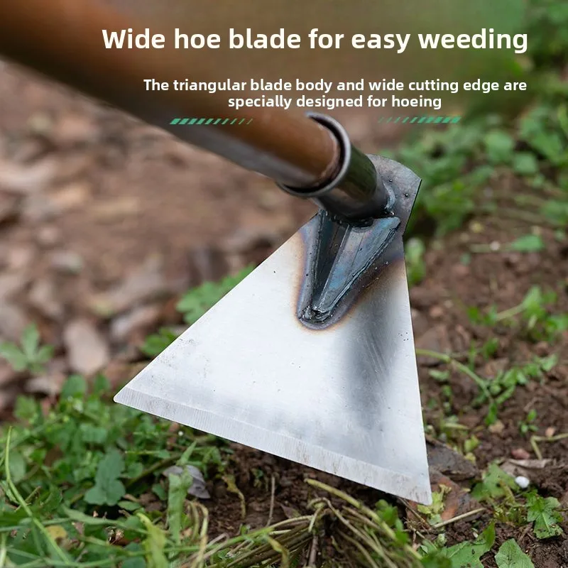 Manganese Steel Hoe Farm Tools Digging Vegetable Planting Weeding Outdoor Land Cultivation Soil Turning Shovel