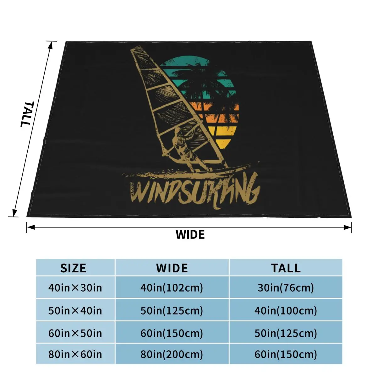 Best One Sunset Windsurfer Retro Quilt Bedroom Couple Blankets Blankets And Blankets Throw Blanket