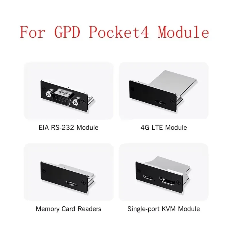 OvO Store 100% Extension Module for GPD Pocket 4 Extension Module KVM 4GLTE RS232 Module