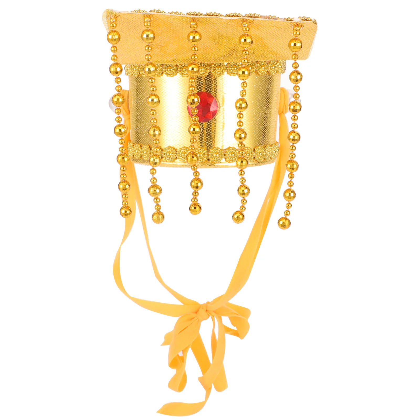 

Chinese Ancient Emperor Cosplay Hat Deluxe Royal Court Crown for Stage Show Party Decoration Role Play Costume Accessory Unisex