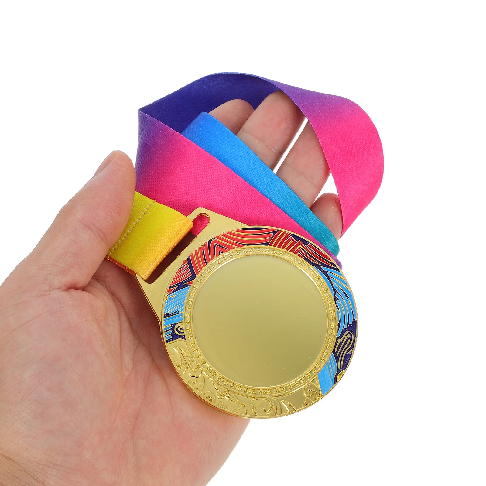 

2 Pcs Sports Medal Medals for Competition Bands Alloy Winner with Ribbon Awards